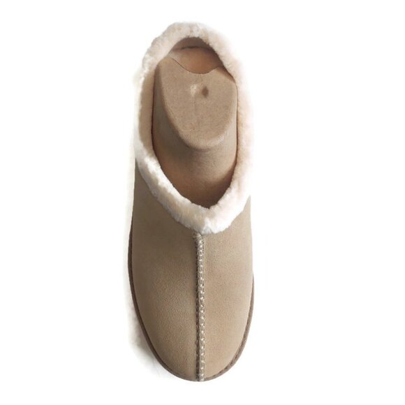 UGG Womens Size 12 New Heights Cozy Clog Suede Shoes Mustard Seed 1162510 - Picture 2 of 9